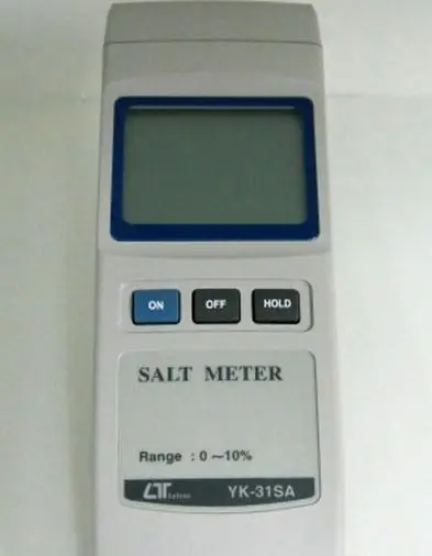 Портативный соль метр тестер YK 31SA 0 10% Вес Temp. 50C измеритель солености с зондом|salt