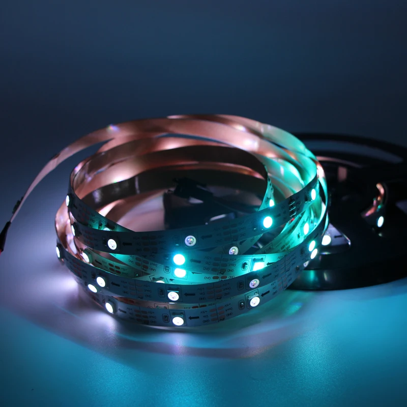 Светодиодная лента 5 в USB ws2812b ws2812 IC RGB Chase Effect tape Смещенный светильник s пульт дистанционного управления ТВ светильник 5050 HD ТВ монитор ПК лампа для домашнего кинотеатра