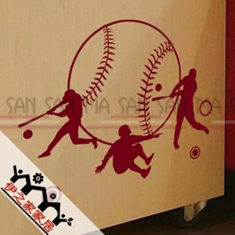 

Baseball Sticker Sports Decal Muurstickers Posters Vinyl Wall Decals Pegatina Quadro Parede Decor Mural Baseball Sticker