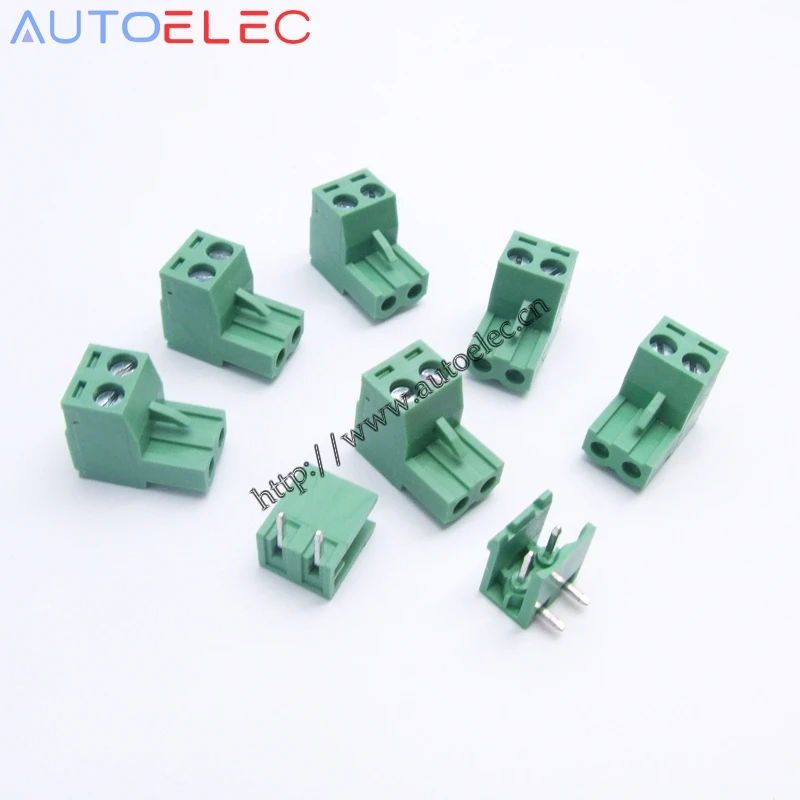 5 мм Шаг 2 контакта PCB электрическая винтовая Клеммная колодка Разъем и разъем для
