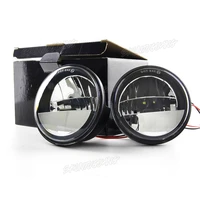 2 pcspair 4 5 inch led fog light auxiliary passing light motorcycle offroad driving lamp for road king