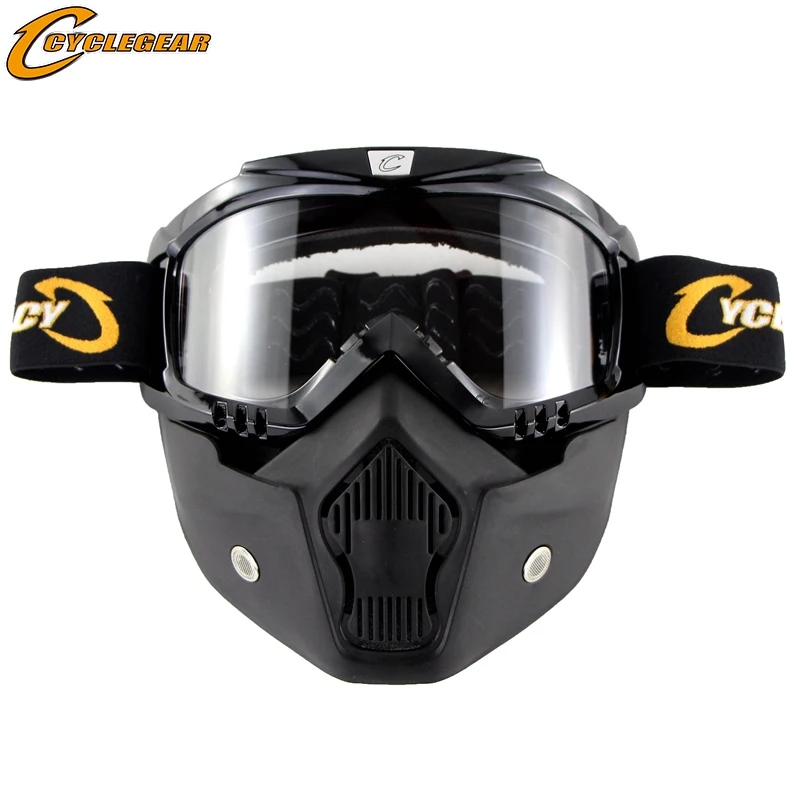 Cyclegear шлем с открытым лицом мотоциклетная маска очки для мотокросса гоночные Gafas