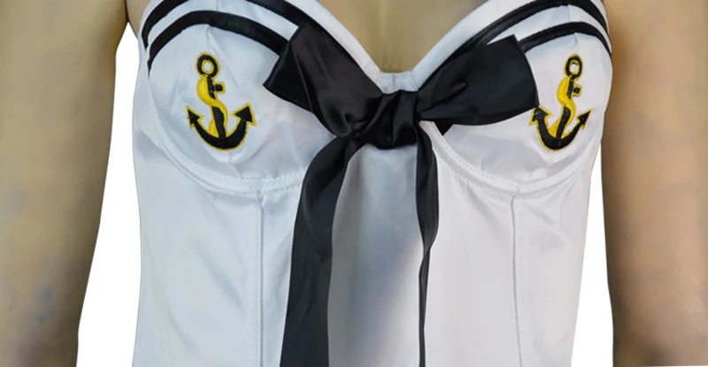 Женский сексуальный белый костюм для матросской горничной униформа взрослых|dress