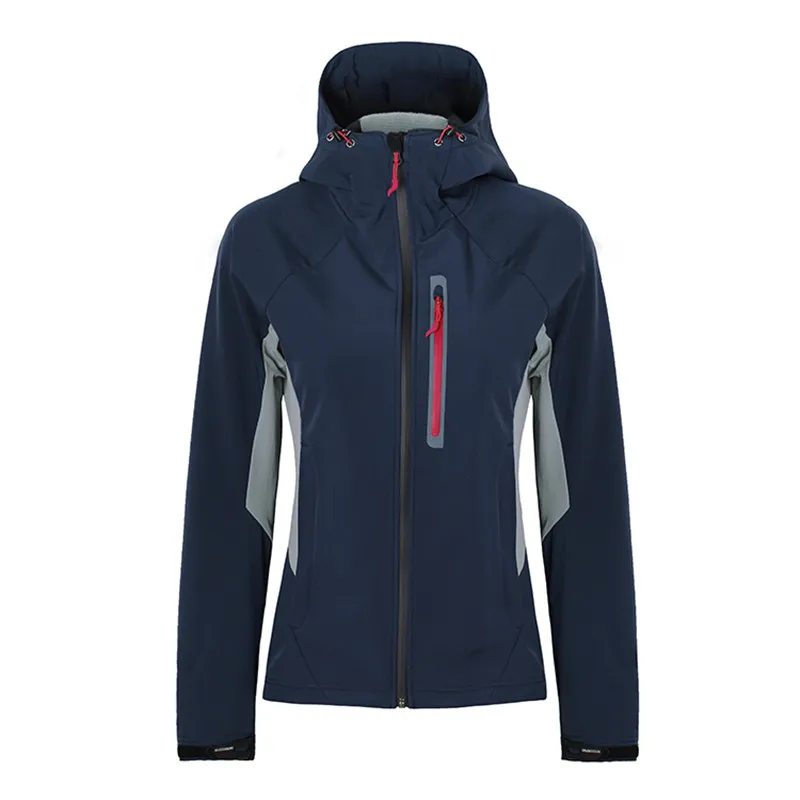 2017 зимний впечатление Брендовые женские softshell руно ветрозащитный