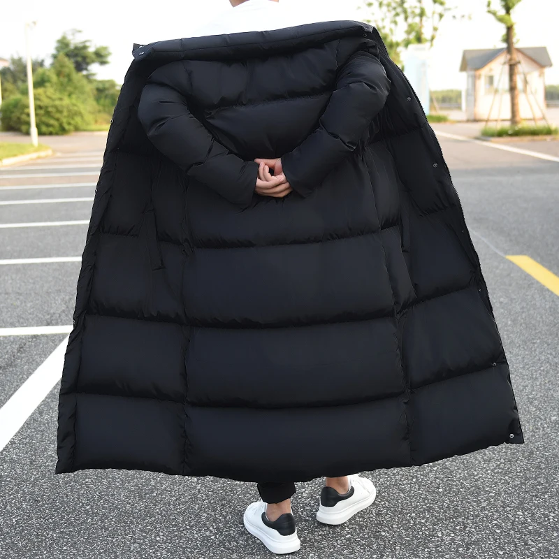 

New Fashion Overcoat Outerwear cotton padded jacket men Clothing Jackets Business Long Thicken Winter Coat Men Solid Parka