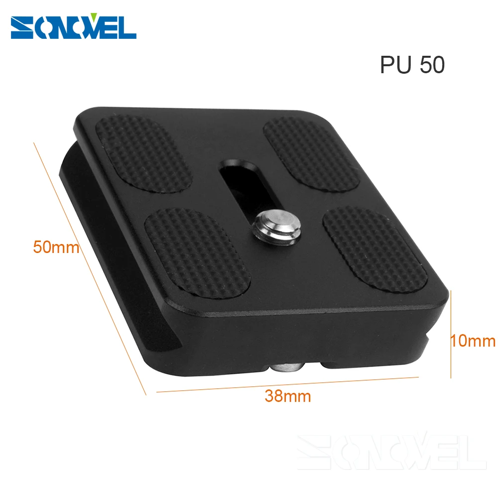 БЫСТРОРАЗЪЕМНАЯ пластина PU40 PU50 PU60 PU70 с винтовым креплением 1/4 &quotдля монопода Arca