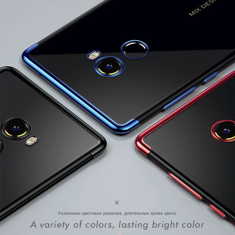 Luxury Plating Clear Soft TPU Case For Xiaomi Pocophone F1 Mi8 Mi A2 A1 6X Ultra Slim Cover for Redmi 5 Plus Note 4 4X 5A 4A S2 |