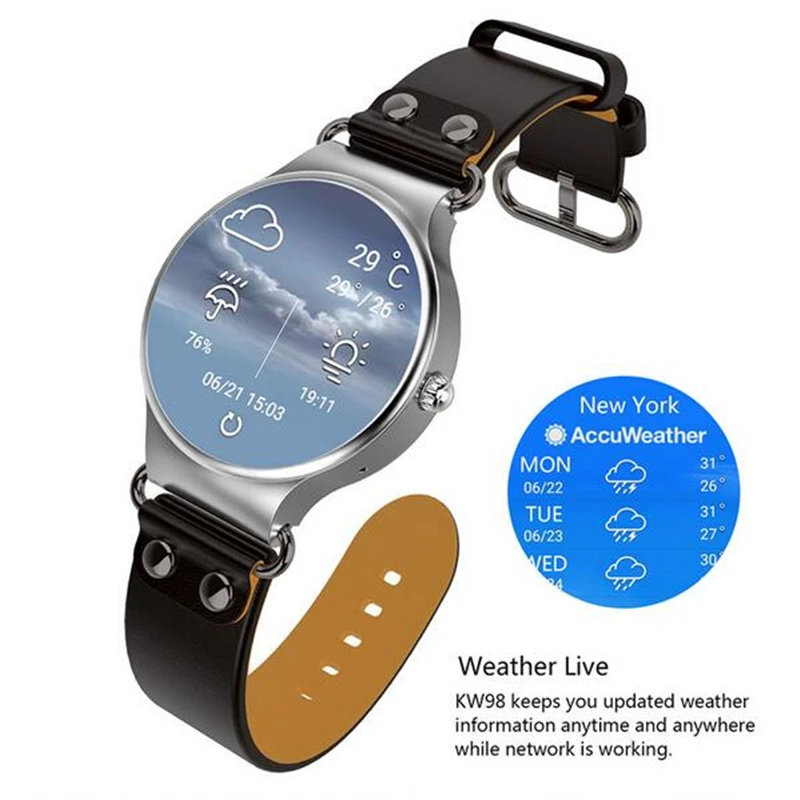 Умные часы kw98 лучше чем kw28 kw99 kw88 pro GT88 Поддержка Google Voice gps карта для apple huawei xiaomi lenovo