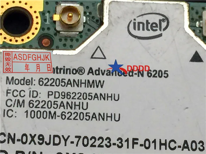 Оригинал для INTEL CENTRINO ADVANCED-N 6205 беспроводной PCI EXPRESS 62205ANHMW 2 4/5 ГГц 0X9JDY X9JDY полностью