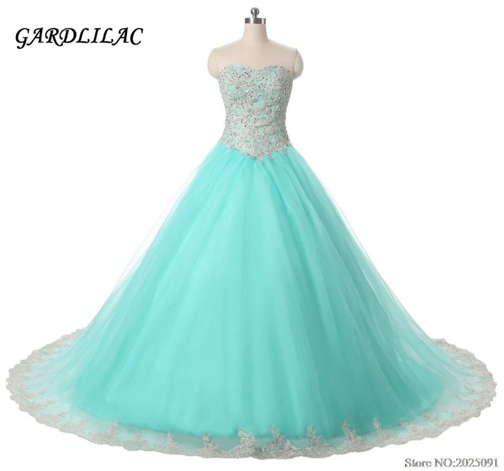 

Новинка 2019, милое мятно-зеленое платье Quinceanera, платья из тюля с аппликацией, милые платья 16, бальное платье, длинные платья со шлейфом для выпускного вечера