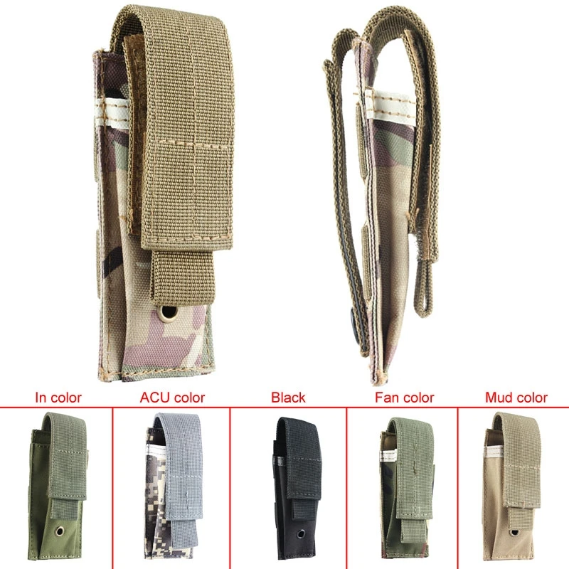 Маленькая тактическая армейская Военная Сумка Molle с одним картриджем и зажимом
