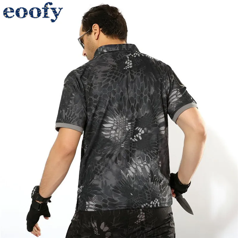 Men Summer Camo Quick Dry Tactical Polo Shirts Casual Breathable Uniform Military Short Sleeve|Поло| |
