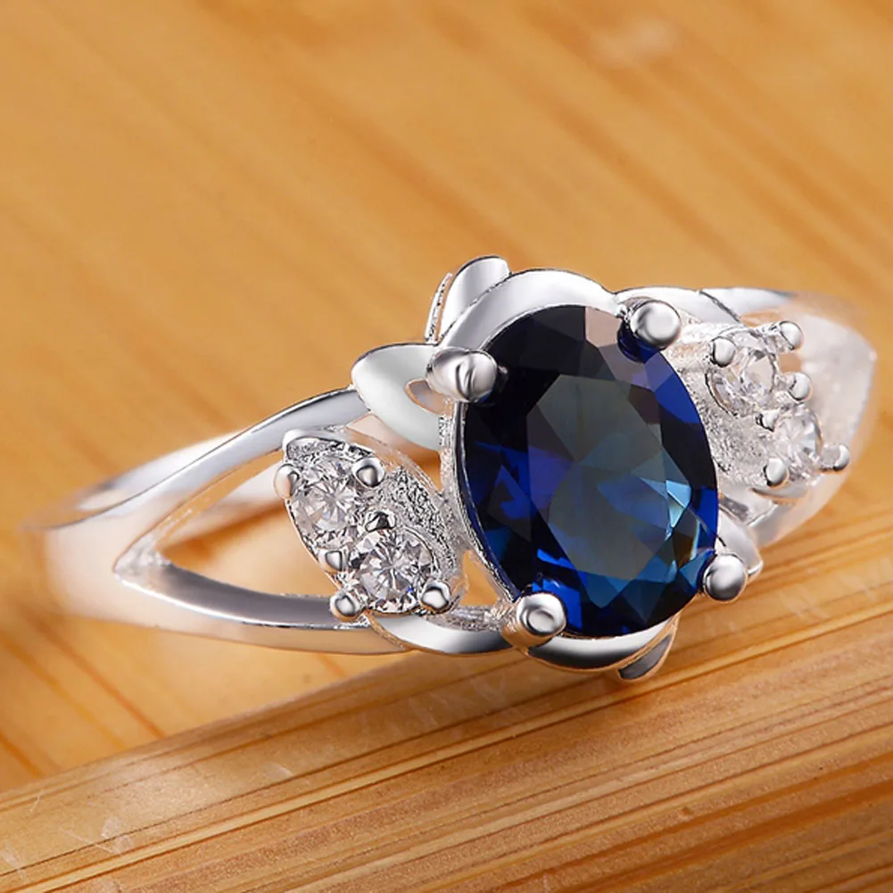 Лидер продаж новый дизайн элегантные циркониевые кольца серебряного цвета с