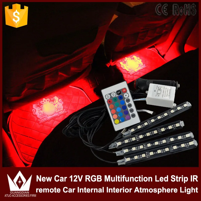 Tcart 1 компл автомобиля светодиодный RGB неоновая лампа Автоматическая внутренняя