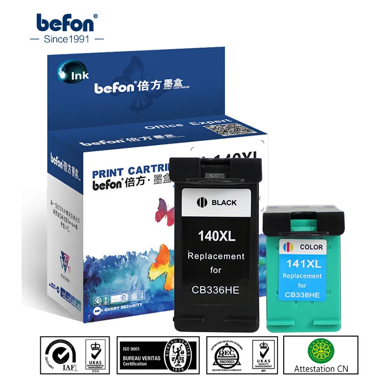 Сменный чернильный картридж befon 140XL 141XL для HP 140 141 фотостудии C4583 C4283 C4483 C5283 D5363|ink