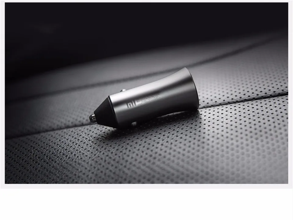 Новая версия Xiaomi Mi автомобильное зарядное устройство двойной USB быстрая зарядка 5 В/2,4 А 9 В/2 а 12 В/1,5 А макс 18 Вт Быстрая зарядка издание с светодиодный светильник советы