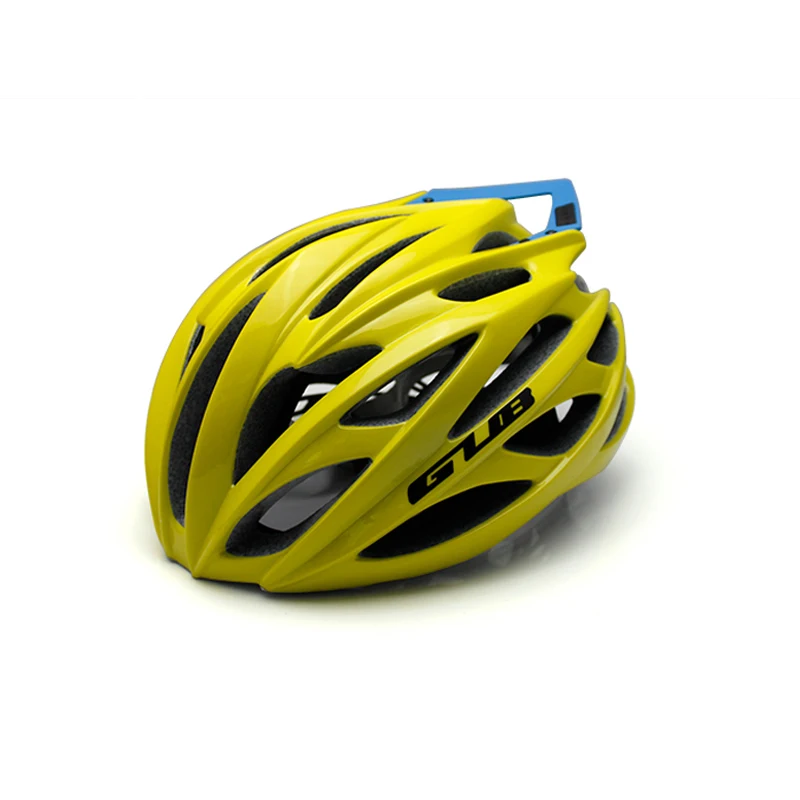 Yellow Blue GUB мужской женский велосипедный шлем сверхлегкий MTB дорожный велосипедный шлем интегрально-литой Casco Ciclismo EPS+ PC велосипедный шлем 26 вентиляционный - Цвет: Yellow Blue