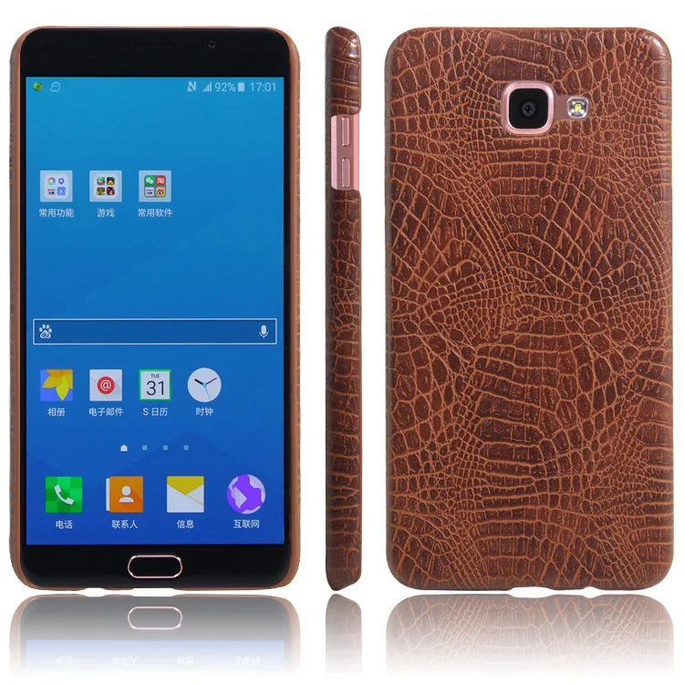 Роскошный кожаный чехол для телефона Samsung Galaxy A3 A5 A7 A9 2016 2017 S7 Edge S8 Plus J5 J7 Prime C5 C7 C9