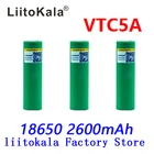 Оригинальная Аккумуляторная Батарея Liitokala Max 40A Pulse 60A 3,6 В 18650 перезаряжаемая батарея VTC5A 2600 мАч с высоким потоком энергии 40A 18650 батарея