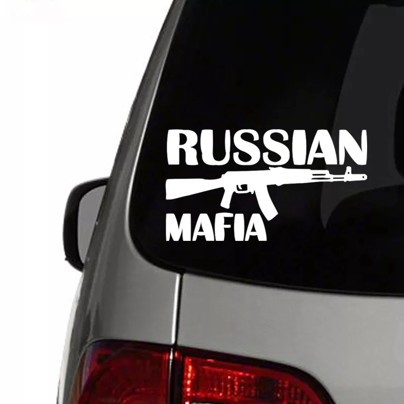 CK2052#22*12см наклейки на авто RUSSIAN MAFIA водонепроницаемые машину наклейка для