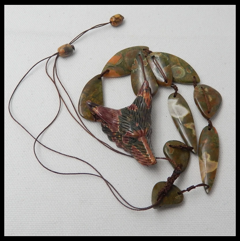 Натуральный камень многоцветная яшма Пикассо океанская резное животное голова