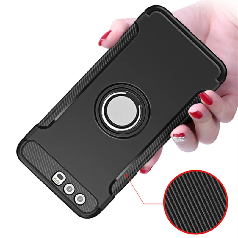 

Armor Case For Huawei P20 P30 Pro P10 Lite P Smart 2019 Plus Honor 8 9 10 8X 7X 8S Mate 10 20 Nova 3 3i Holder Shockproof Cover