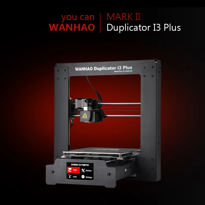 Дубликатор 3D принтера Wanhao i3 plus Mark 2 автоматическое выравнивание и возобновление