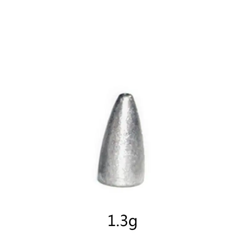 50 шт./упак. Вес Размеры 1,3g/2,5g/5g/7g/10g пуля Shaped Вес s грузило для рыбной ловли для рыболовного грузила рыболовные принадлежности - Цвет: 1.3g