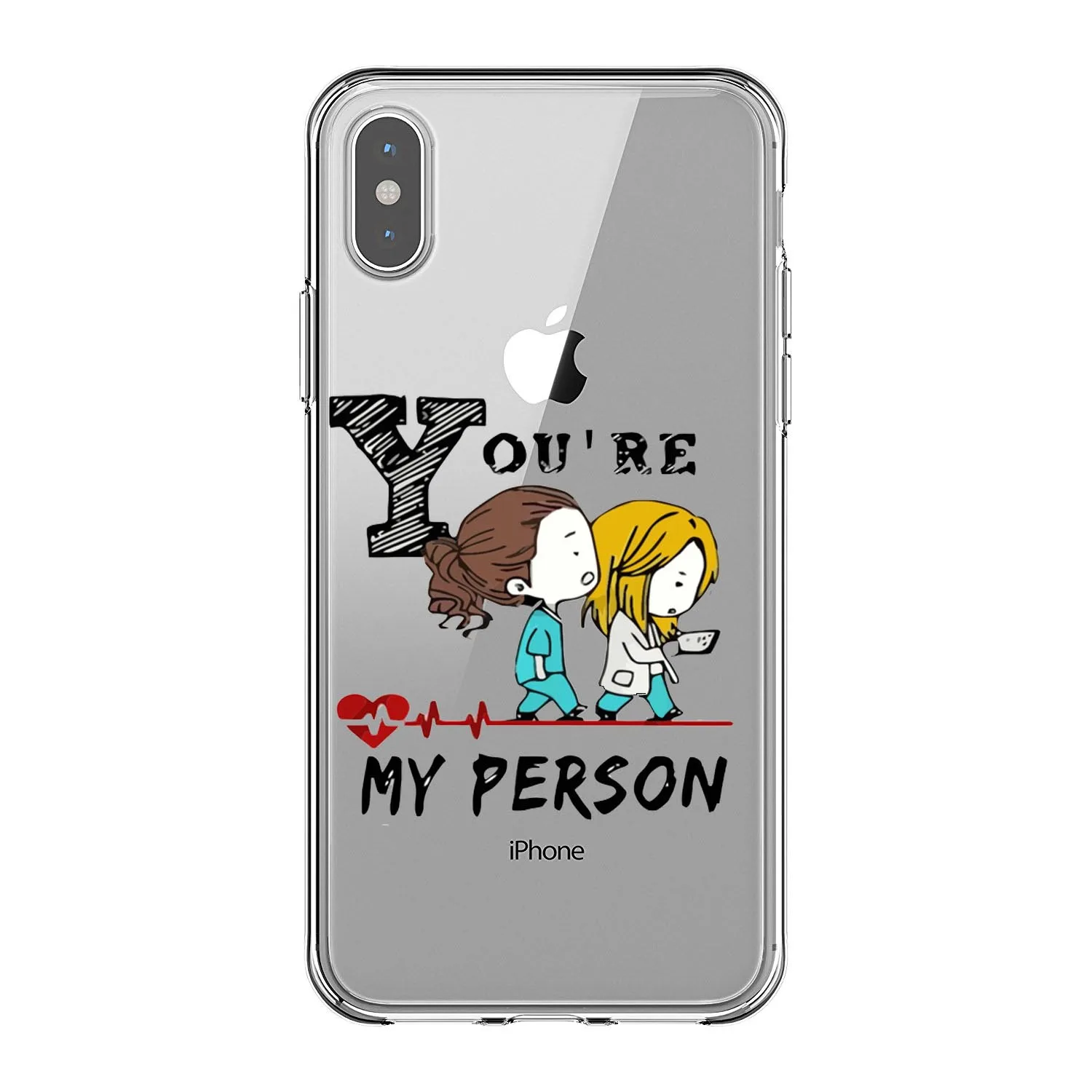 Greys Anatomy You are my person Мягкий Силиконовый ТПУ для телефона чехлы для iPhone 11 Pro MAX 5 5S 6 6splus 7 8Plus X XR XS MAX - Цвет: TPU