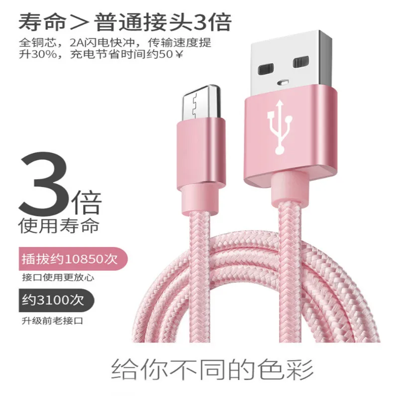 Пятно Лидер продаж 2 м для Apple Android type-c быстрой зарядки линии мобильного телефона