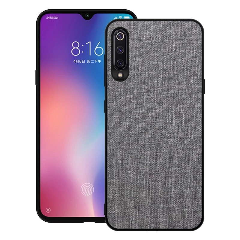 Мягкий ТПУ чехол синтетическая ткань дизайн для телефона Xiaomi Mi 8 9 задняя крышка 8SE