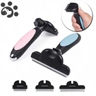 Щетка для удаления шерсти у собак и кошек, аксессуары для вычесывания, триммер для домашних питомцев, гребень для кошек, питомцев, чихуахуа