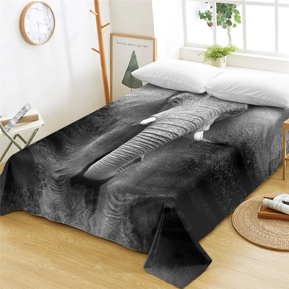 Постельное белье BeddingOutlet с изображением слона 3D рисунком простыня для фотосъемки