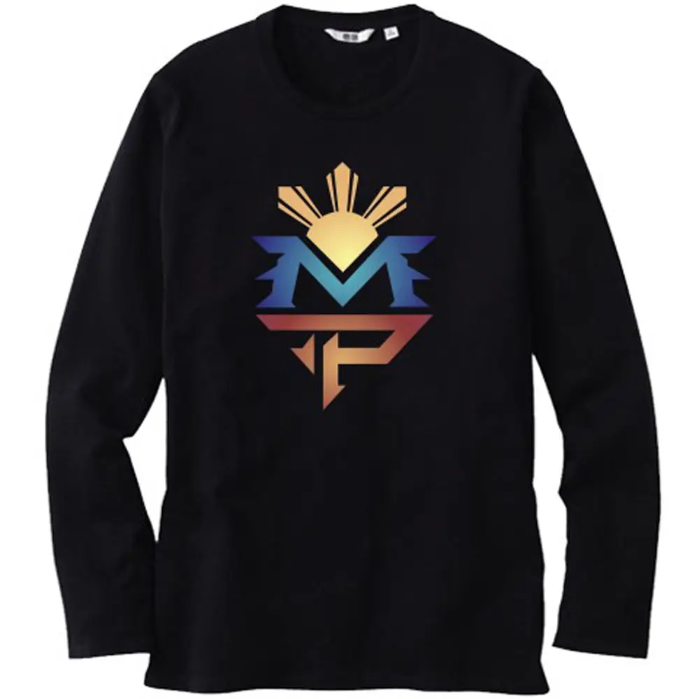 Мэнни Pacquiao классический логотип Pac человек для мужчин &amp #039 s с длинным рукавом