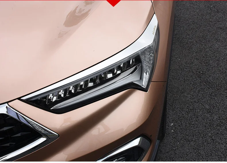 Lsrtw2017 из нержавеющей стали фары автомобиля рамка планки для Acura CDX