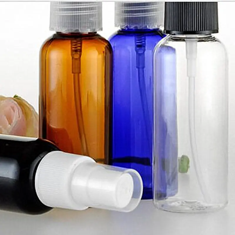 10 шт./лот ПЭТ 50 мл круглая сумка на плечо Пластик макияж Косметические Бутылки