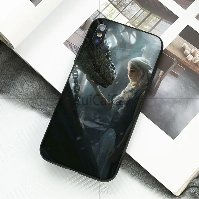 Чехол для телефона Ruicaica Game Of Thrones Finale из мягкого силикона черного цвета Apple iPhone 8 7 6