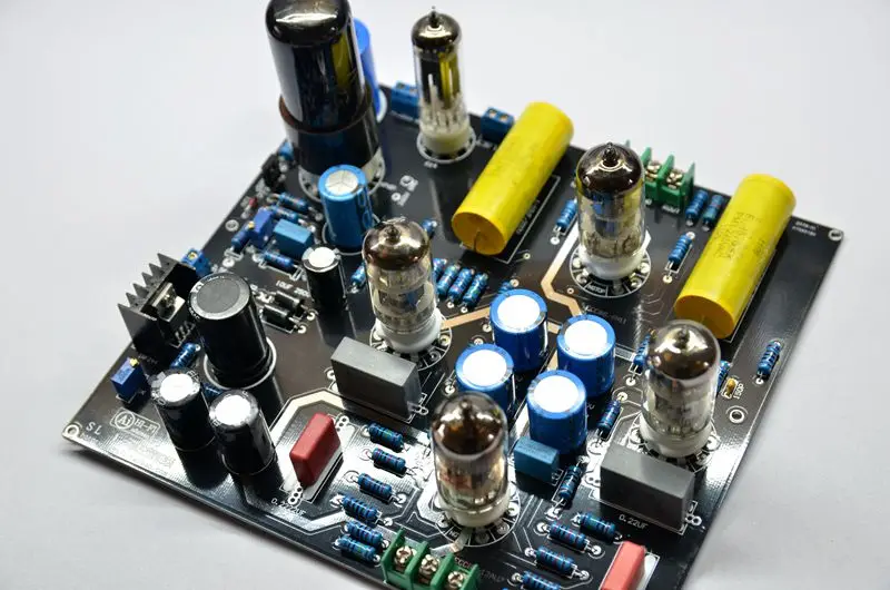 CAT SL1 1 6Z4 + 12AU7 6N4*2 6N11 вакуумный Стерео предусилитель 200 мм * 180 мм|Усилители мощности|