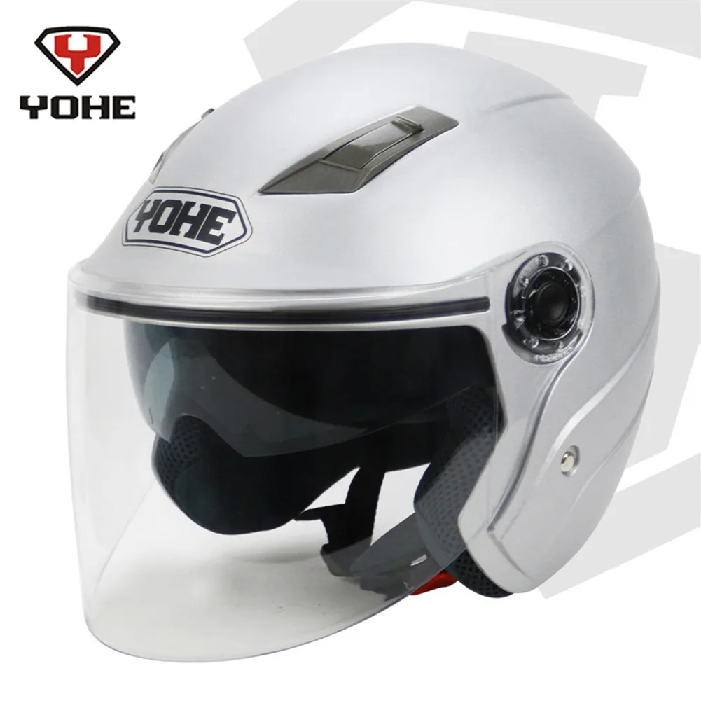 YOHE двойной козырек s m otorcycle открытый шлем для скутера Casque Casco Moto мотоциклетный
