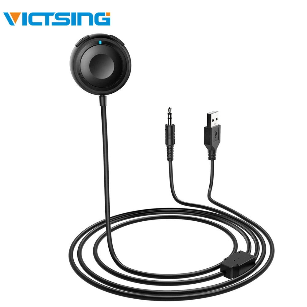 VicTsing приемник Bluetooth Hands Free Car Kit Aux/Bluetooth аудио адаптер музыка Автомагнитола Системы