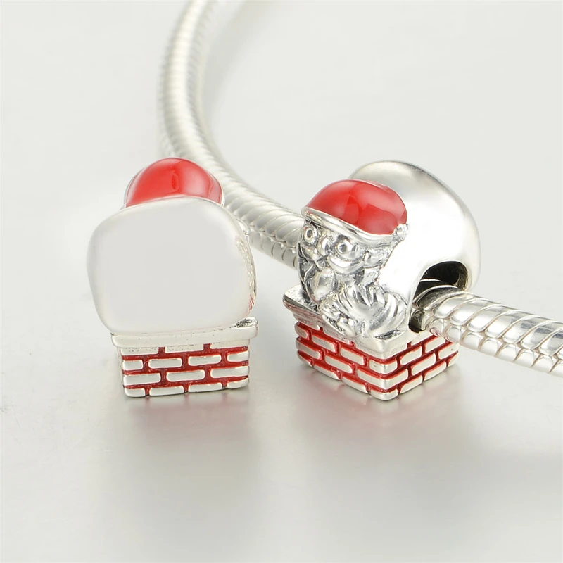 Лучшие Рождественские Подарки 2015 Санта-Клаус Bijoux Стерлингового Серебра Шарм