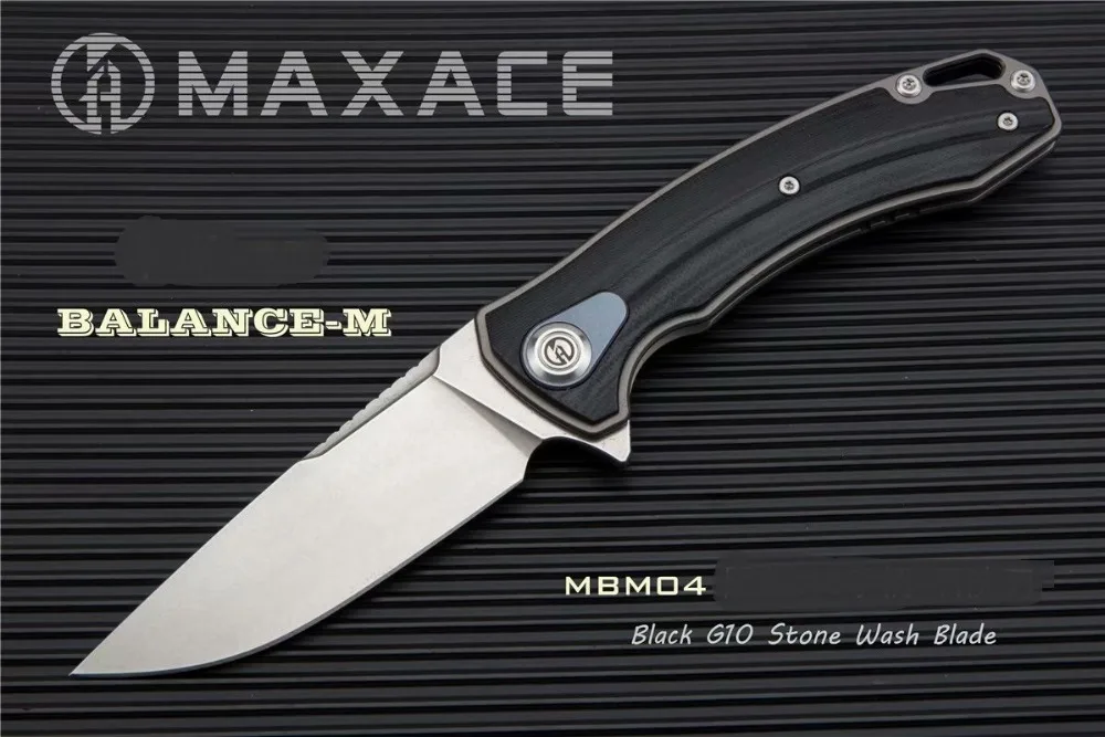 Новый черный G10 Ручка Maxace баланс M лайнер M390 лезвие KVT Флиппер Кемпинг Складной нож