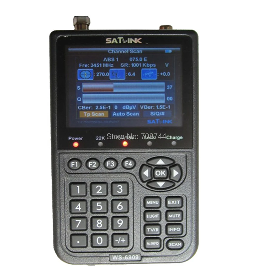 Satlink WS6909 3,5 'DVB-S& DVB-T Combo сигнал ресивер Satlink 6909 спутниковый& наземного сигнала метр Sathero Satlink WS-6909