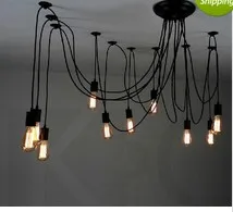 

14 ламп flexable light Edison Ancints винтажные люстры DIY Потолочный подвесной светильник люстра Tiannvsanhua
