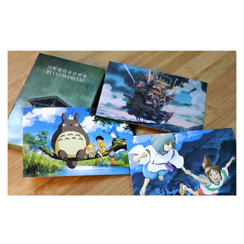 30 открыток / LOT Hayao Miyazaki открытка масляной живописи Hayao Miyazaki открытки / Поздравительная открытка / пожелания Карточка / милые открытки