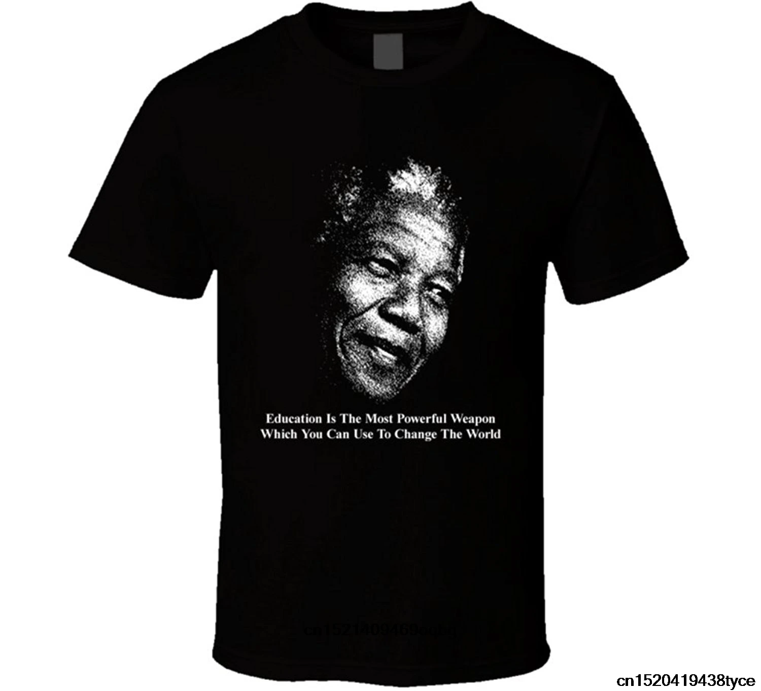 Nelson Mandela Южная Африка черная футболка с надписью humancy Quote|Мужские футболки| |