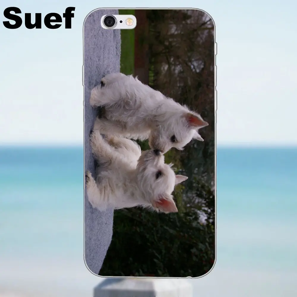 Suef ТПУ чехол накладка с принтом для iPhone X 4 4S 5 5S 5C SE 6 6S 7 8 Plus Galaxy J1 J3 J5 J7 A3 A5 2016 2017 Westie