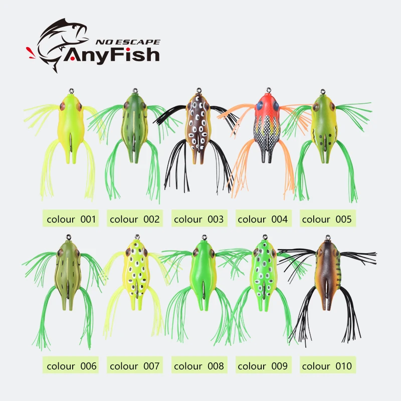 Рыболовная приманка ANYFISH BUMPY FROG 4 5 см 7 г с одним крючком черная рыба искусственная