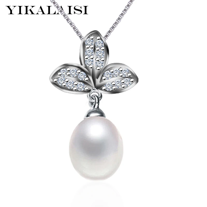 Женское ожерелье из серебра 925 пробы 8 9 мм|freshwater pearl pendant|f pendantpearl pendant |