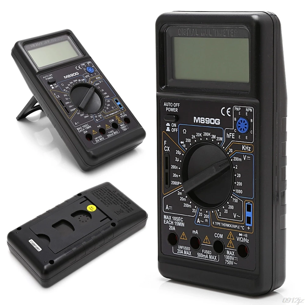 Цифровой мультиметр M890G DMM AC DC Вольтметр Ом измеритель температуры тестовый
